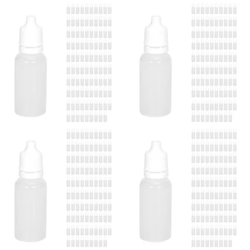 400ШТ 15 мл Пустых пластиковых бутылок-пипеток для жидкости для глаз, пипетки для многоразового использования