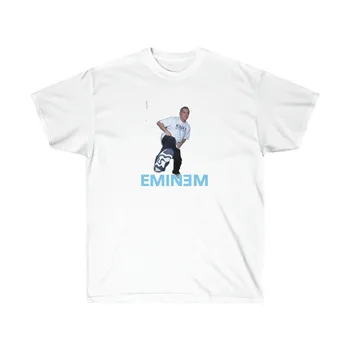 Крутая футболка с фото Эминема | Мерч-рубашка Eminem | Топ Для поклонников Эминема | Подарочная футболка Eminem Eminem Graphic Celeb Tee Slim Shady