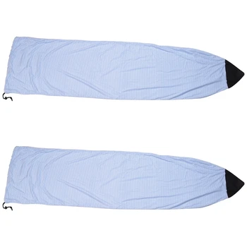 Чехол для носков ELOS-2X для доски для серфинга в 6-футовую синюю и белую полоску, защитная сумка для доски для серфинга, чехол для хранения