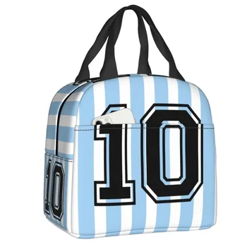 Сумка для ланча для женщин, портативный Термоизолированный подарочный ланч-бокс для аргентинского футбола, Многофункциональная сумка для пикника с едой