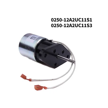 0250-12A2UC11S3 Электромагнитный клапан экскаватора для электрических деталей, Электромагнитный клапан отключения подачи топлива 12V