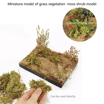 Миниатюрная модель травяной растительности, модель мохового кустарника, пейзаж на песочном столе, Материалы для сцены своими руками