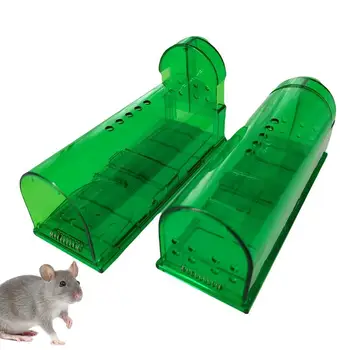 2 ШТ. Гуманизированная мышеловка, Ловушка для мыши, лучшая Крысиная клетка для домашних животных, лучшая Крысиная клетка для крыс в помещении или на улице