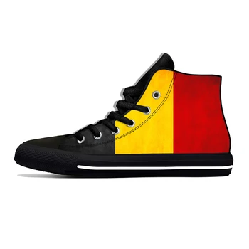Горячая Бельгия Королевство с Бельгийским флагом Патриотическая модная повседневная обувь с высоким берцем, дышащие мужские и женские кроссовки, легкая обувь для настольных игр