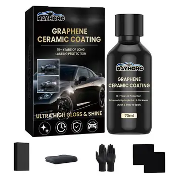 Графеновое покрытие для авто, профессиональное керамическое покрытие, Керамическое водонепроницаемое средство для покрытия автомобильных стекол, средство для защиты от ультрафиолета