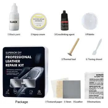 Набор инструментов для ремонта цветной кожи от 1 до 10 шт. Для ремонта ожогов кожи, царапин, истирания, старения и трещин Крем для ремонта кожи