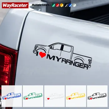 Наклейка на окно автомобиля, Багажник, Бампер, Кузов, Светоотражающая Виниловая наклейка с креативной графикой Для аксессуаров для пикапа Ford Ranger Raptor 4X4