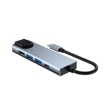Type C-RJ45 USB 3.0 USB C КОНЦЕНТРАТОР, разветвитель Type C на HDMI-совместимую док-станцию 4K, адаптер для ноутбука с PD RJ45 USB