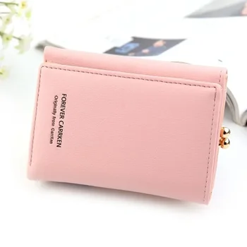 Женский маленький кошелек, Корейский кошелек для монет, кошелек с несколькими картами, женская персональная кожаная сумка, портативный держатель для карт.