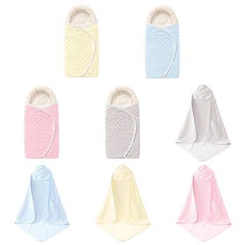 B2EB Удобное детское полотенце для новорожденных, мягкий и безопасный спальный мешок Solid