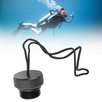 Легкое подводное плавание с аквалангом Защитные пылезащитные заглушки с резьбой Крышка для клапана бака DIN Замена пылезащитной заглушки для аксессуаров для инструментов для дайвинга