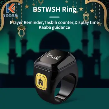 Мусульманское Смарт-Кольцо Tally Tasbeeh Counter 5 Напоминание О Времени Молитвы Bluetooth Динамик