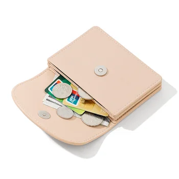 Бесплатное индивидуальное письмо, новый минималистичный мини-креативный женский студенческий кошелек, многофункциональная однотонная сумка для хранения карточек ins