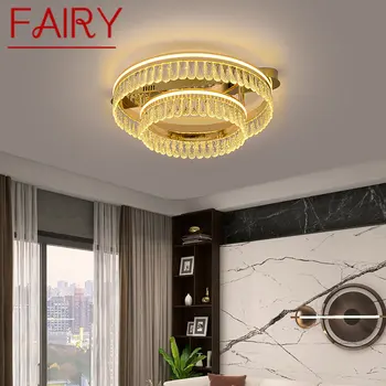 Потолочные светильники FAIRY Nordic Crystal, современный светодиодный светильник, Роскошный креативный винтажный светильник для домашнего декора гостиной спальни