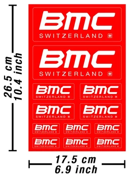 Для 1 комплекта BMC Switzerland переводные картинки Наклейки Велосипедная графика Autocollant Aufkleber /651