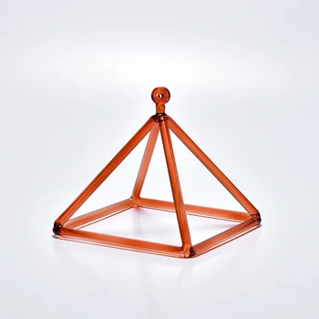СИТСАНГ Perfect Pitch Оранжевая Хрустальная Поющая Пирамида для расслабленной Йоги, 4 Дюйма