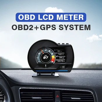 Автоматический Датчик HUD GPS + OBD Система Головного Дисплея Автомобильный Проектор Спидометр С Защитой От Неисправностей Автомобиля Автомобильные Электронные Аксессуары A500